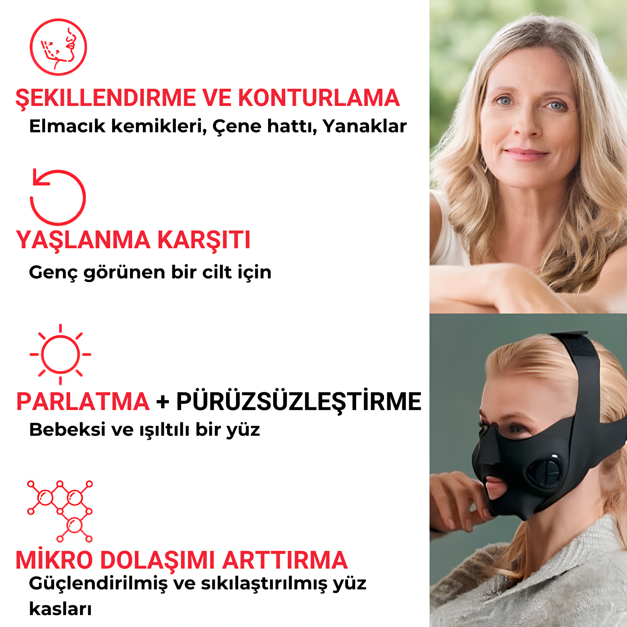 VYOLY YÜKSEK PERFORMANSLI EMS MASKE